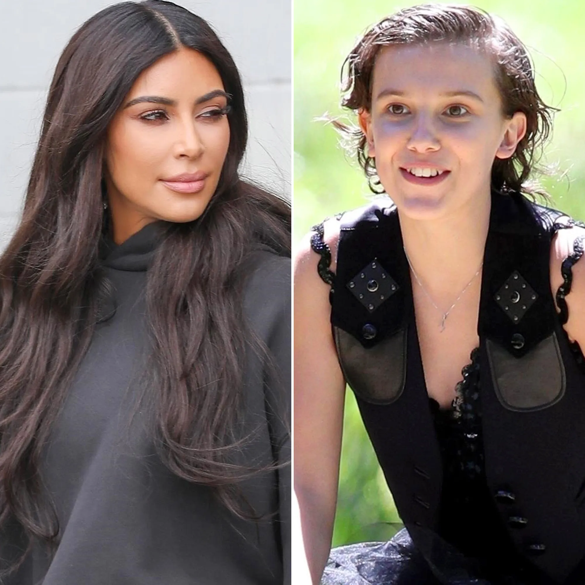 Kim Kardashian, Millie Bobby Brown