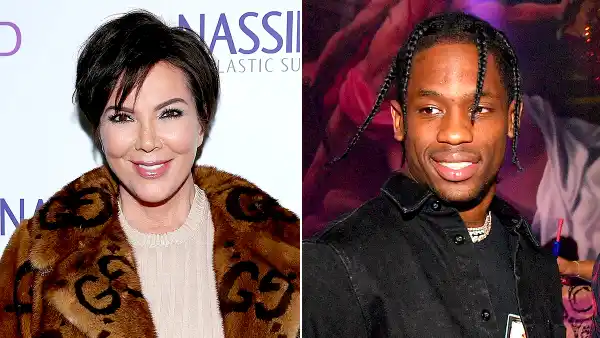 Kris Jenner and Travis Scott