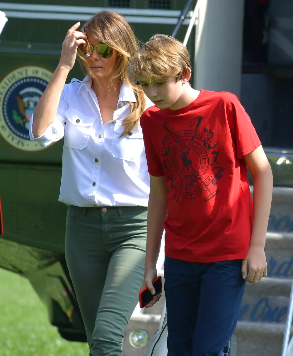 Melania Trump and Barron Trump