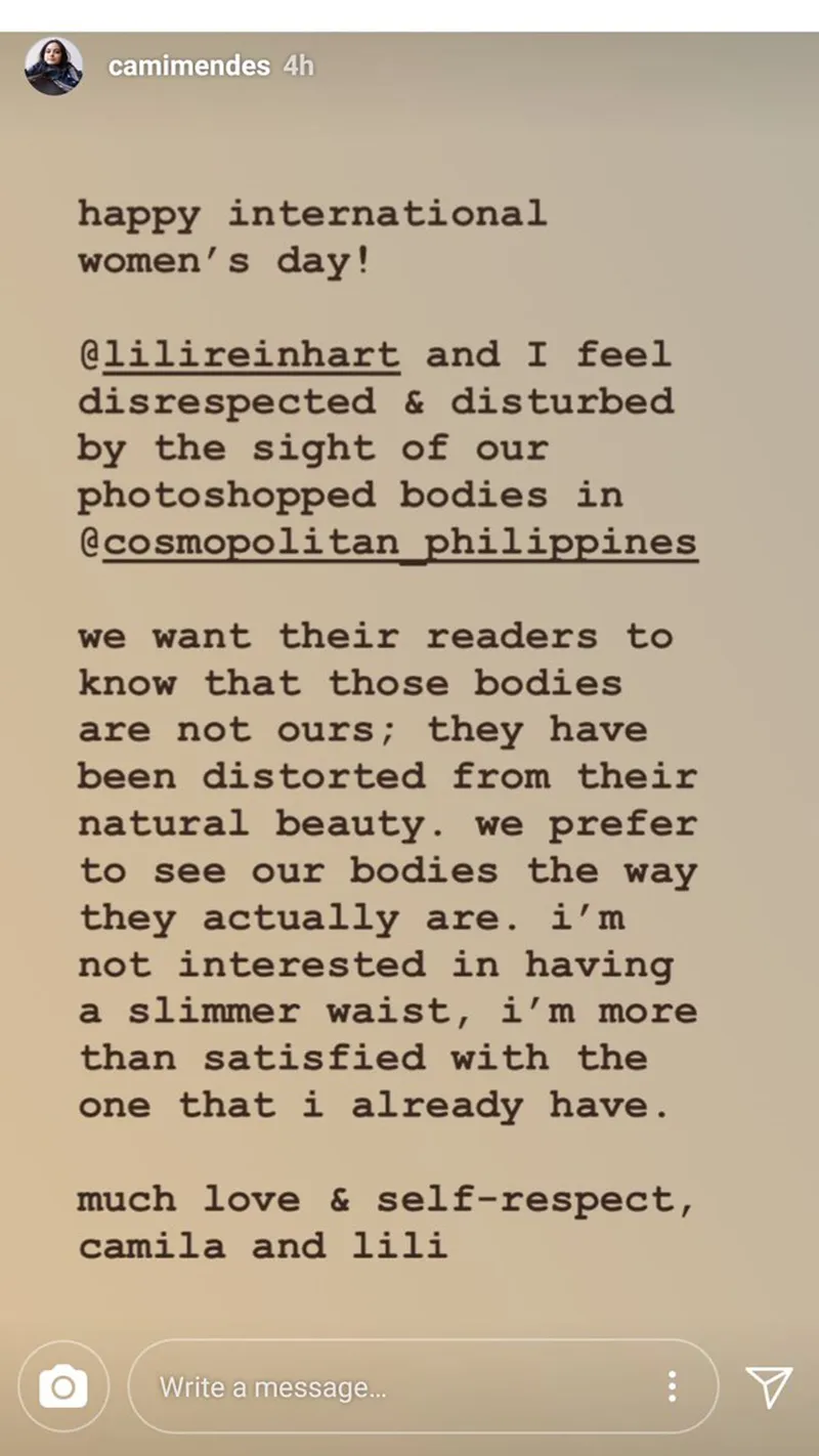 Lili Reinhart and Camila Mendes photoshopped