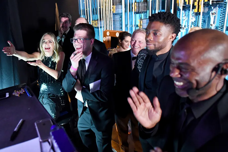 Molly McNearney Chadwick Boseman Oscars 2018