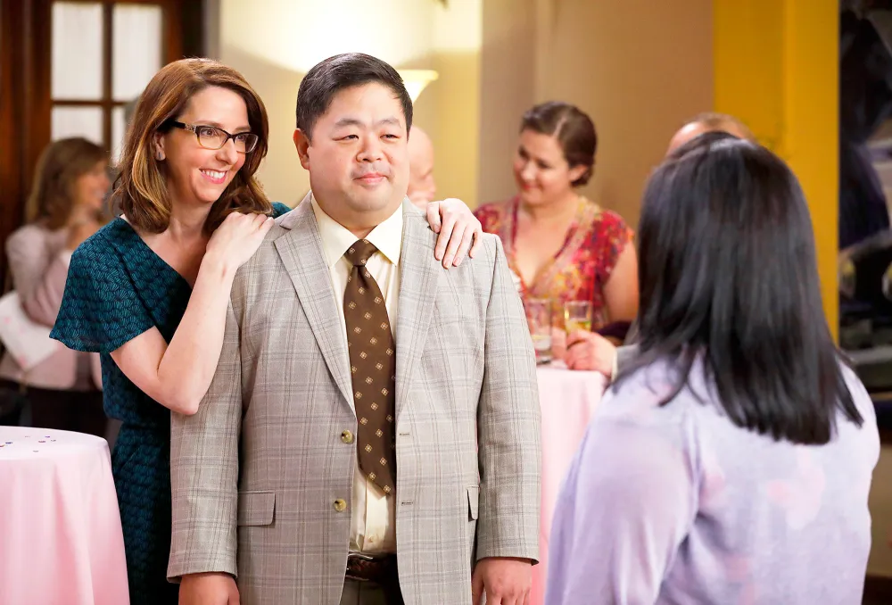 Irene White as Carol, Chris Grace as Jerry and Kaliko Kauahi as Sandra on &lsquo;Superstore&lsquo;