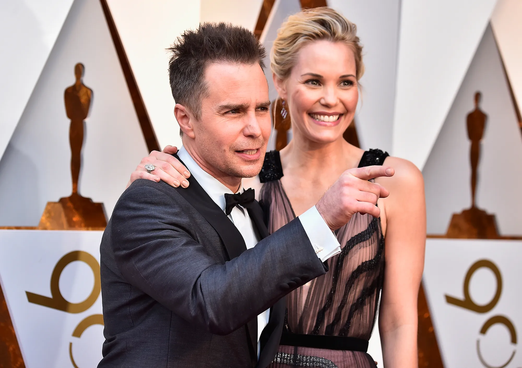 sam rockwell leslie bibb Oscars 2018