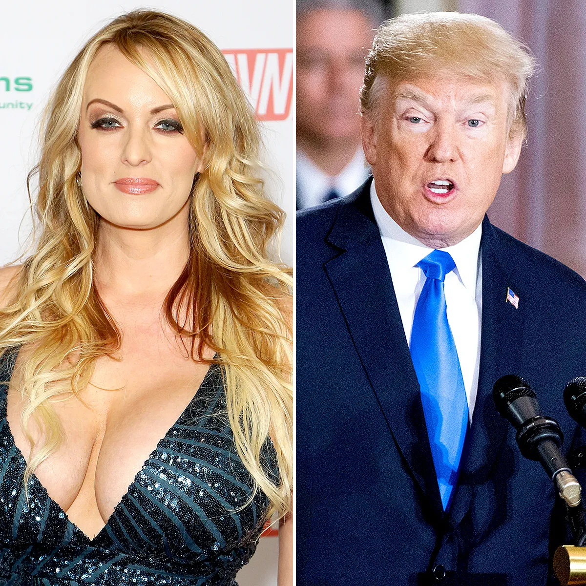 Stormy Daniels and Donald Trump