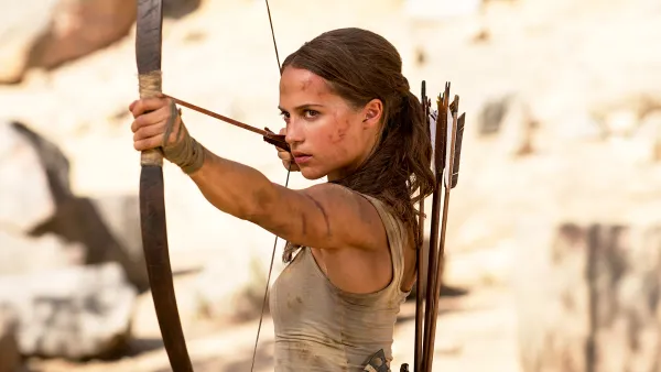 Alicia Vikander in 'Tomb Raider'