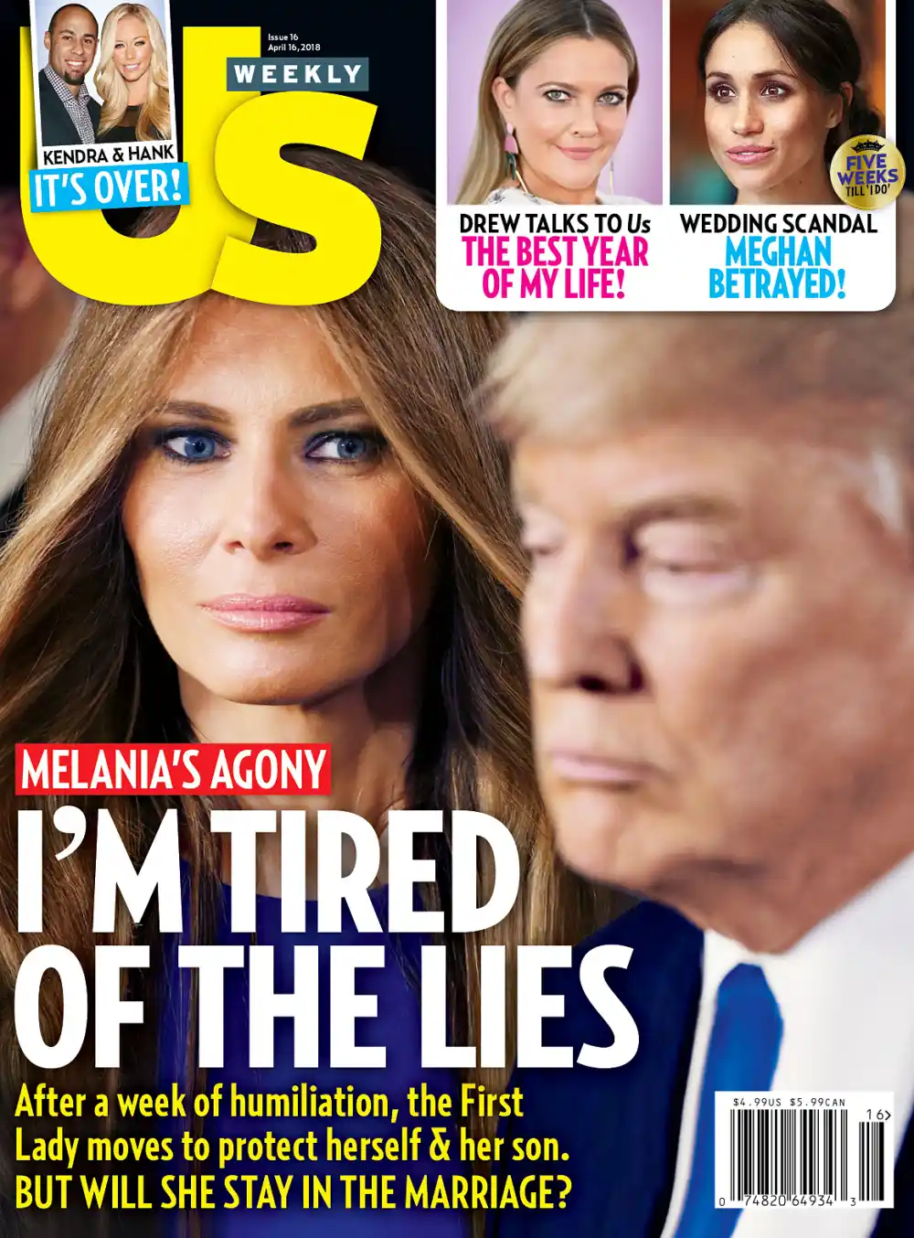 Luxury Handbag Shopping Cover Melania Trump Donald Trump