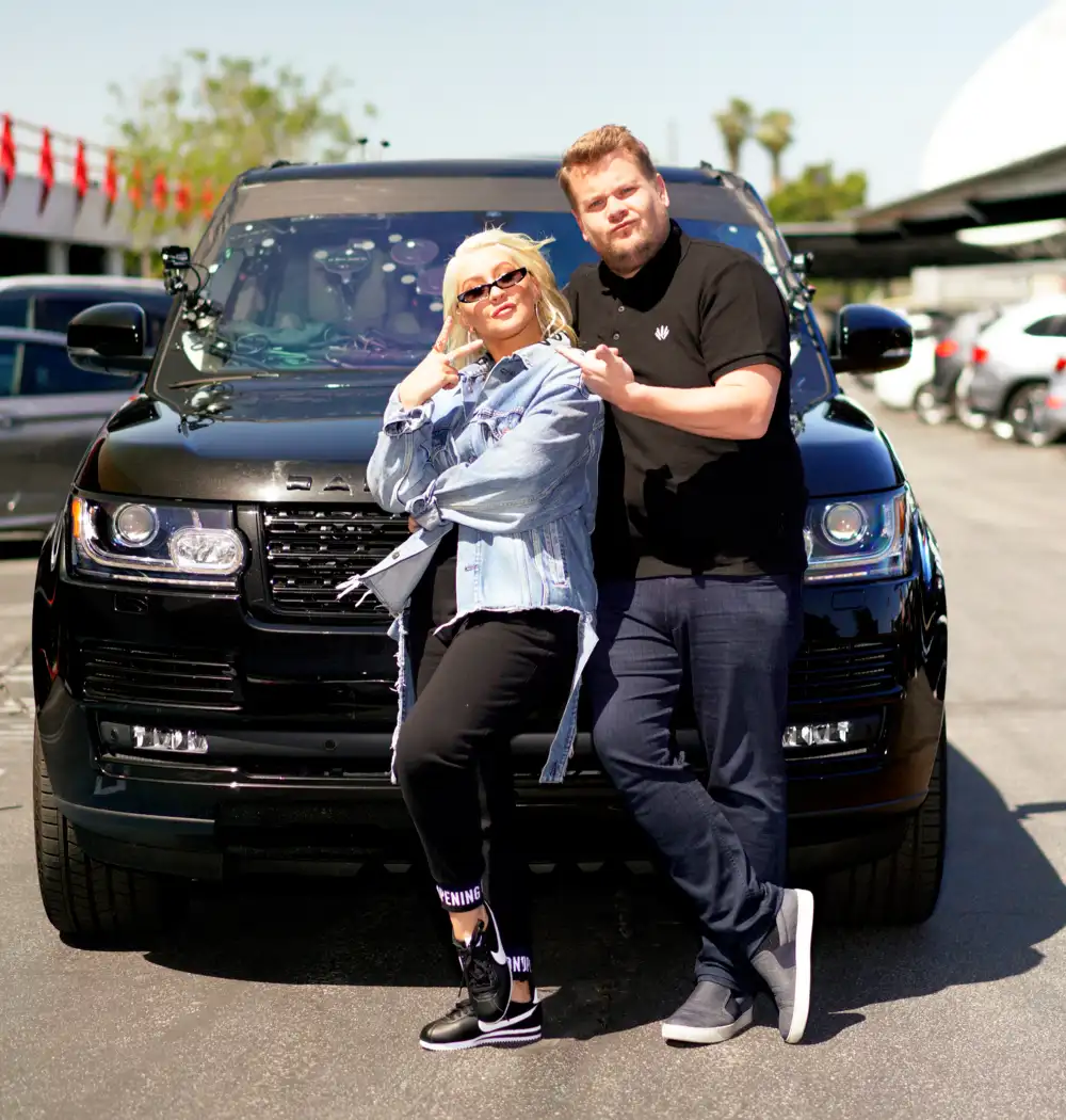 Christina Aguilera and James Corden on &lsquo;Carpool Karaoke&rsquo;