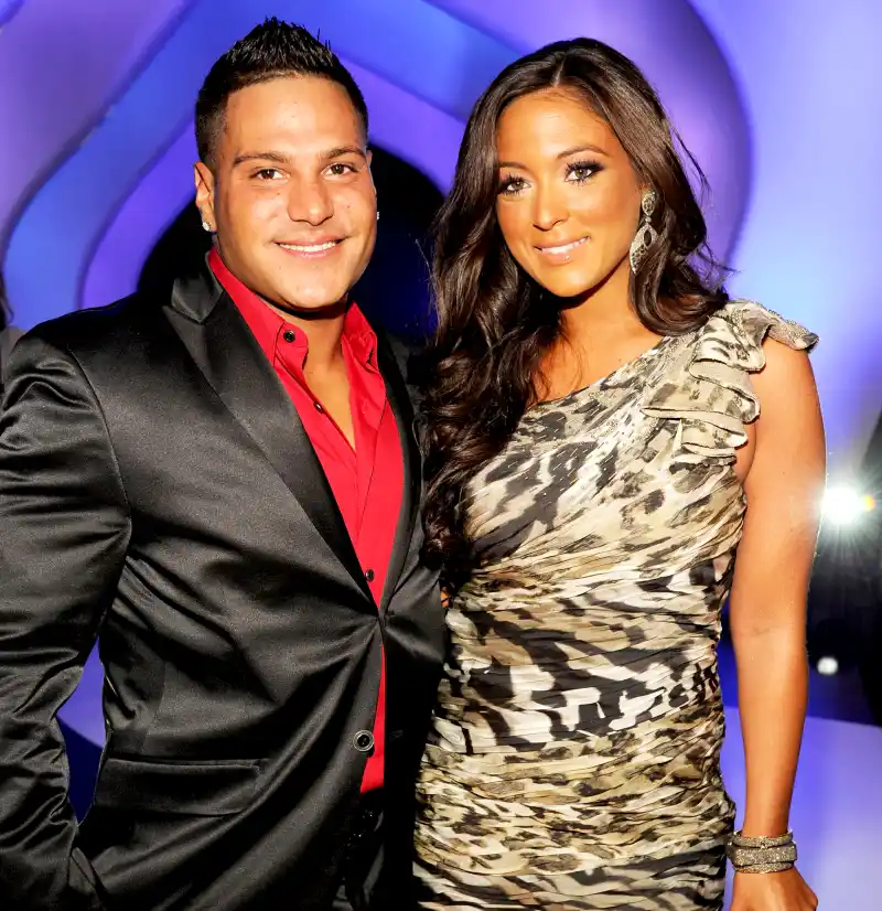 Ronnie Ortiz-Magro and Sammi 'Sweetheart' Giancola arrives at the The 28th Annual MTV Video Music Awards at Nokia Theatre L.A. LIVE in Los Angeles, California.