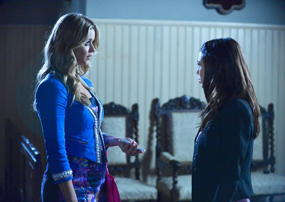 Sasha Pieterse and Janel Parrish in &lsquo;Pretty Little Liars&lsquo;