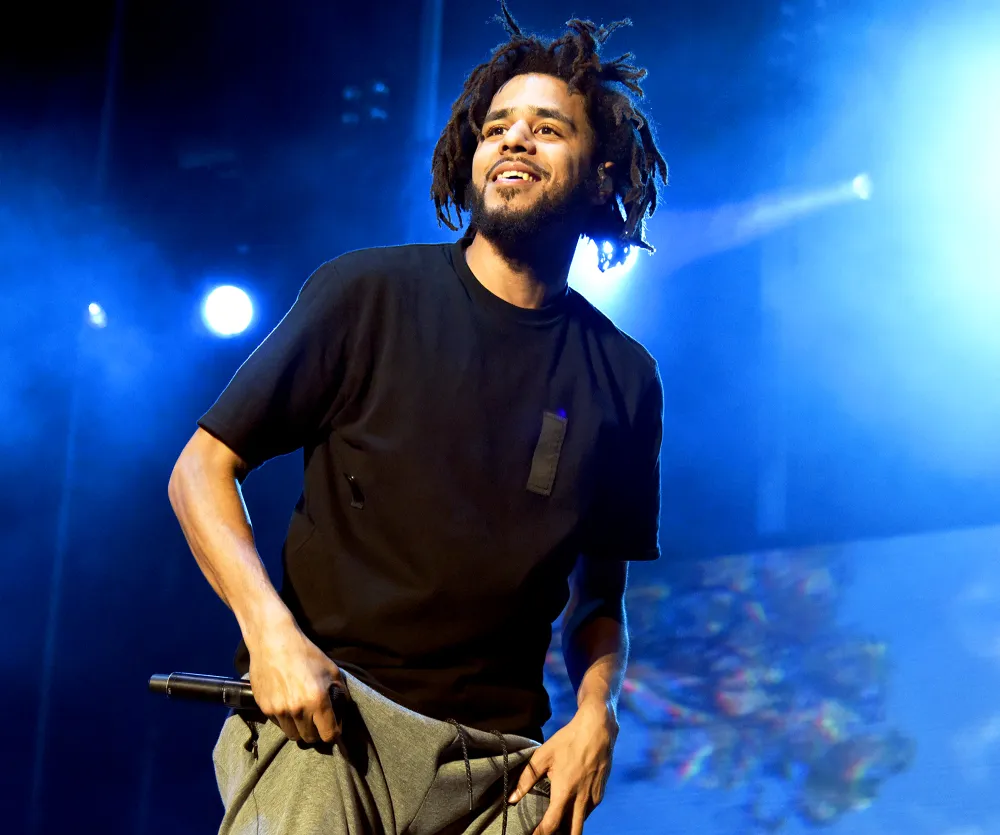 J. Cole performs during the 2016 Life is Beautiful festival in Las Vegas, Nevada.