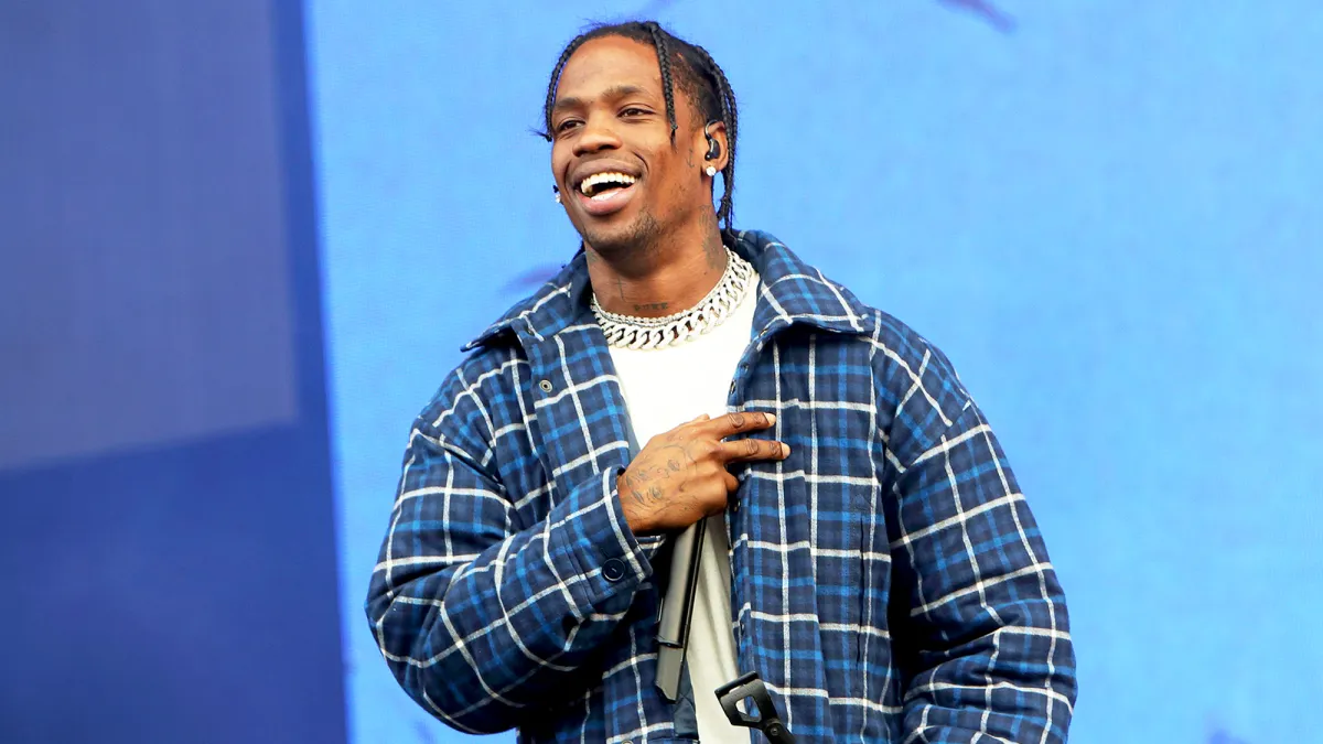 Travis Scott performs on day 2 of Wireless Festival at Finsbury Park on July 8, 2017 in London, England.
