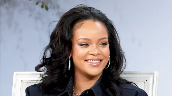 Rihanna at Vogue's Forces of Fashion Conference at Milk Studios in New York City on October 12, 2017.