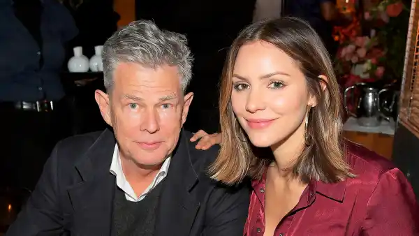 David Foster and Katharine McPhee attend Bumble Bizz Los Angeles Launch Dinner At Nobu Malibu at Nobu Malibu on November 15, 2017 in Malibu, California.