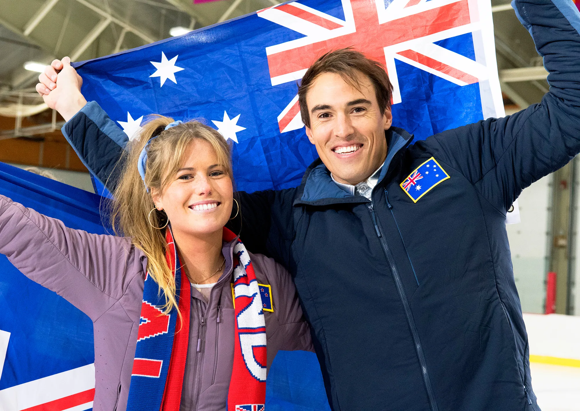 Lily McManus and Courtney Dober in ‘The Bachelor Winter Games‘