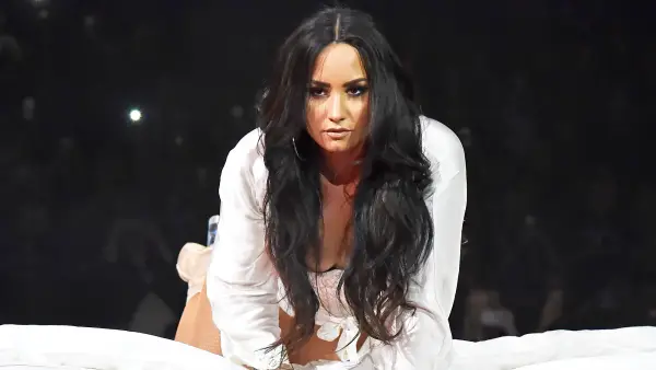 Demi Lovato performs onstage during the "Tell Me You Love Me" World 2018 Tour at Barclays Center of Brooklyn in New York City.