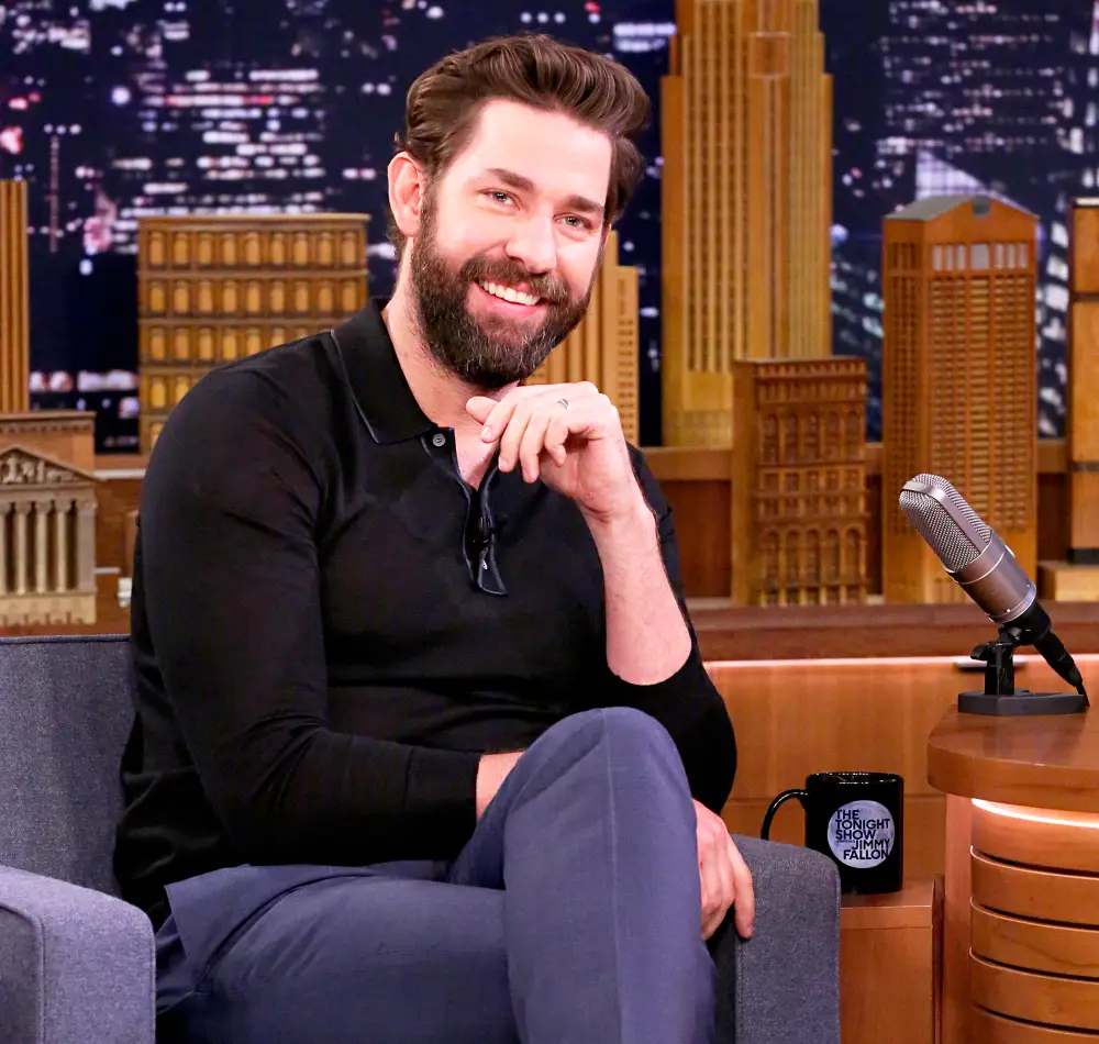 John Krasinski on &lsquo;The Tonight Show&lsquo; on April 3, 2018 in New York City.