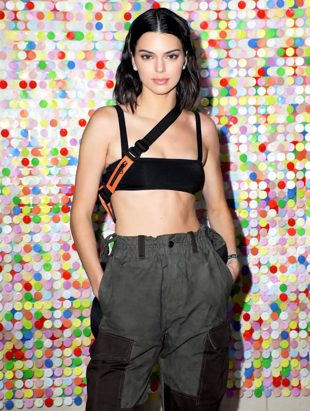 Kendall Jenner attends #REVOLVEfestival Day 1 on April 14, 2018 in La Quinta, California.