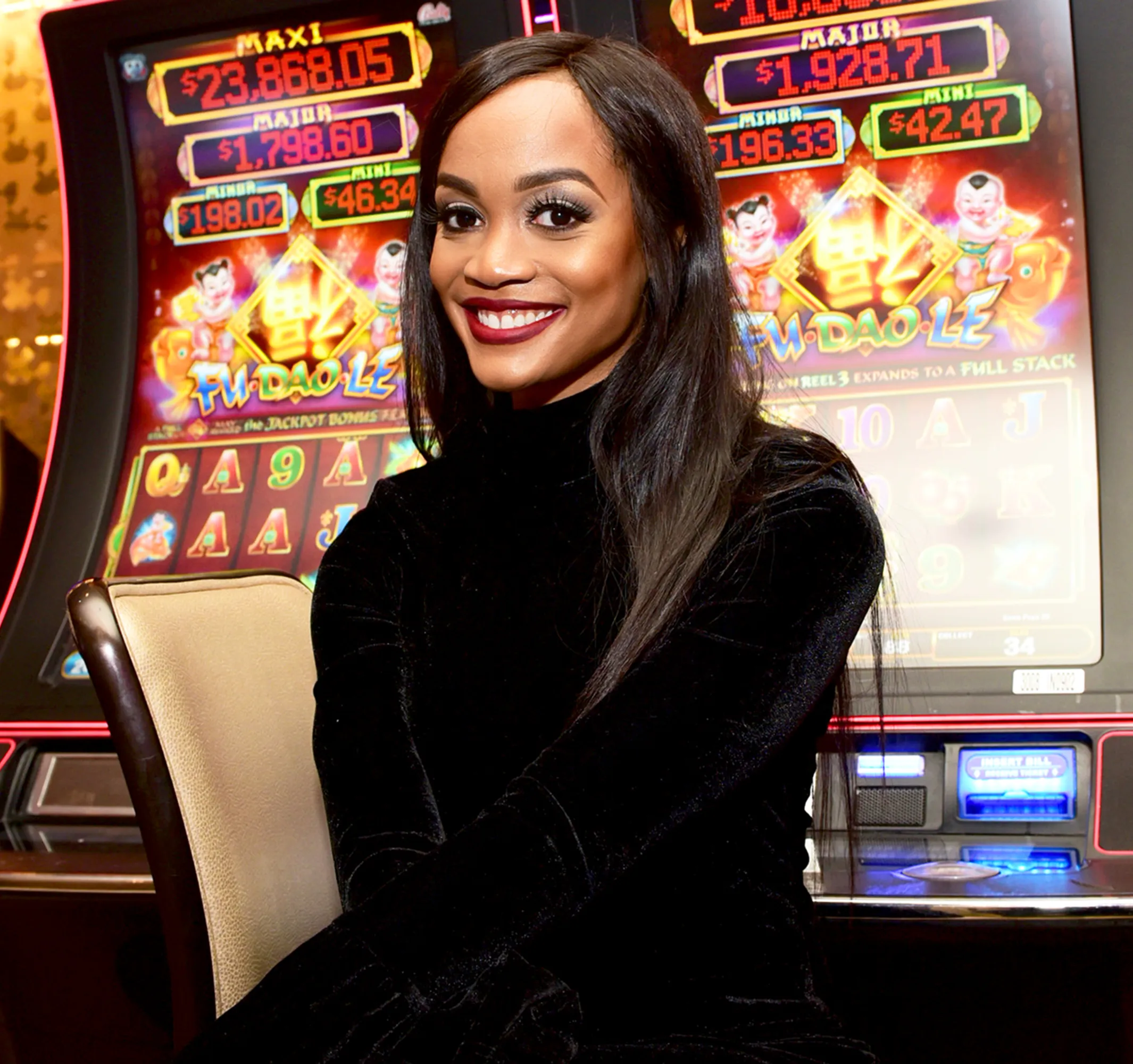 Rachel Lindsay celebrates birthday at SugarHouse Casino on April 21, 2018 in Philadelphia, Pennsylvania.