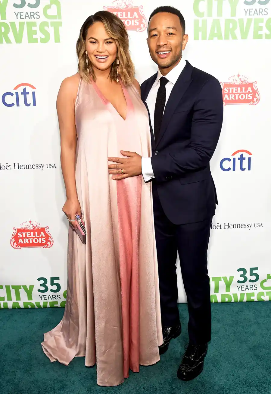 Chrissy Teigen and John Legend attend City Harvest's 35th Anniversary Gala at Cipriani 42nd Street on April 24, 2018 in New York City.