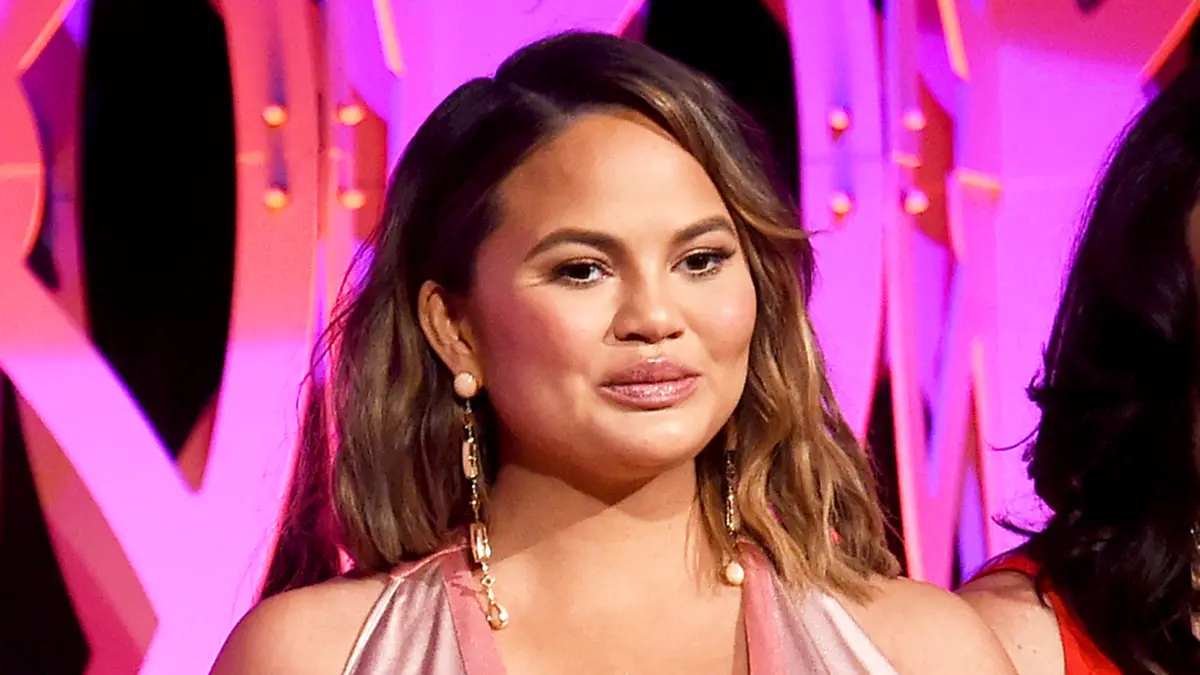 Chrissy Teigen attends City Harvest's 35th Anniversary Gala at Cipriani 42nd Street on April 24, 2018 in New York City.