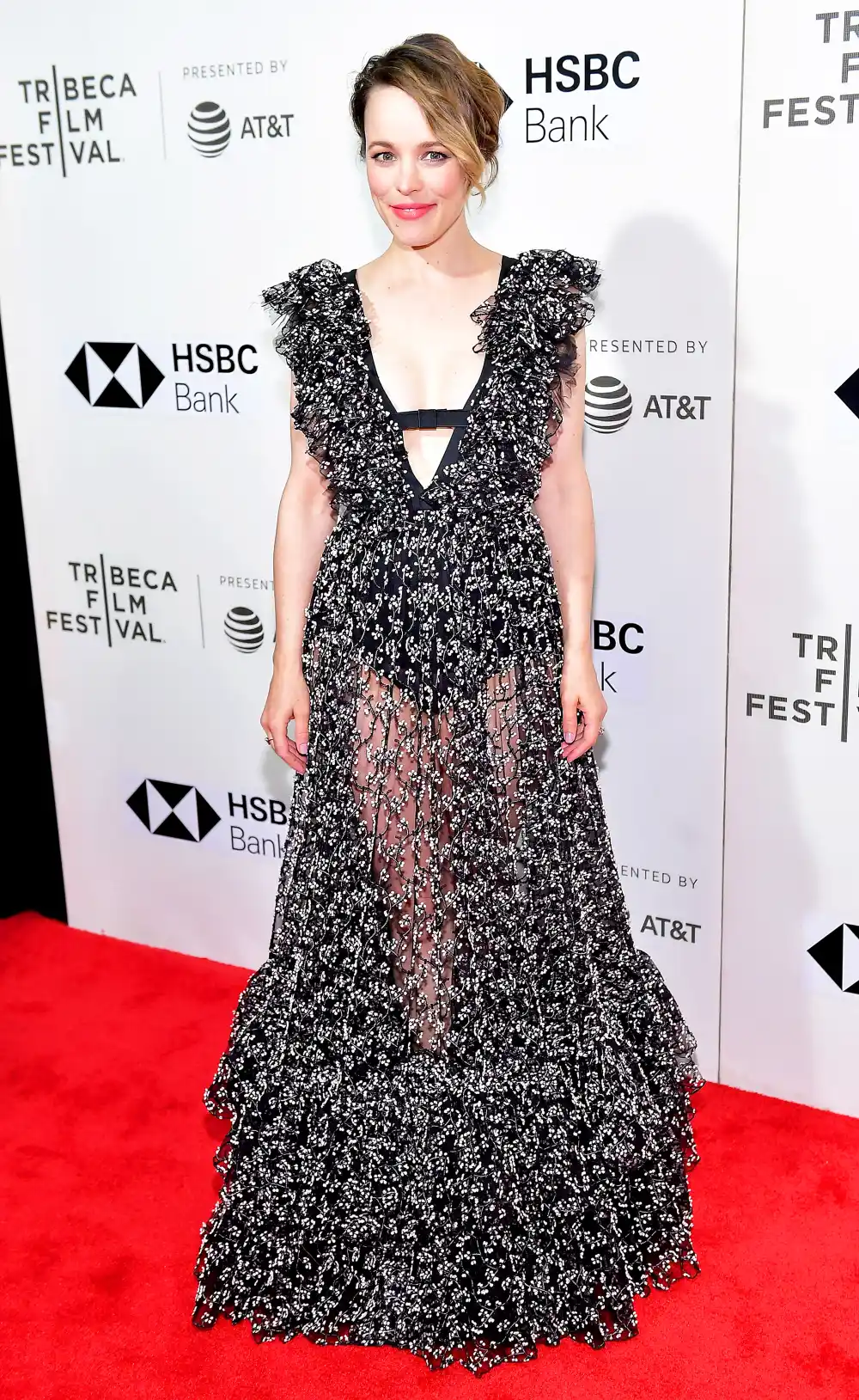 Rachel McAdams attends the "Disobedience" premiere during the 2018 Tribeca Film Festival at BMCC Tribeca PAC on April 24, 2018 in New York City.