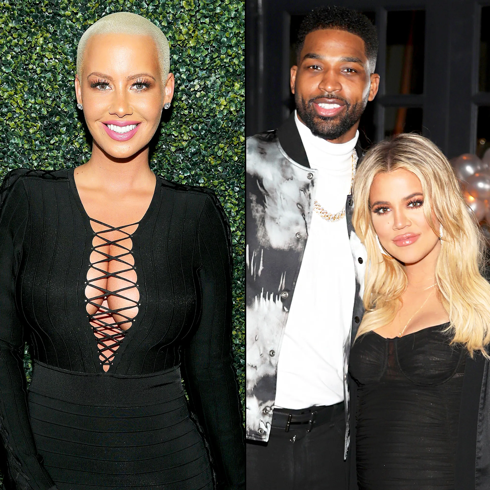 Amber Rose, Tristan Thompson and Khloe Kardashian
