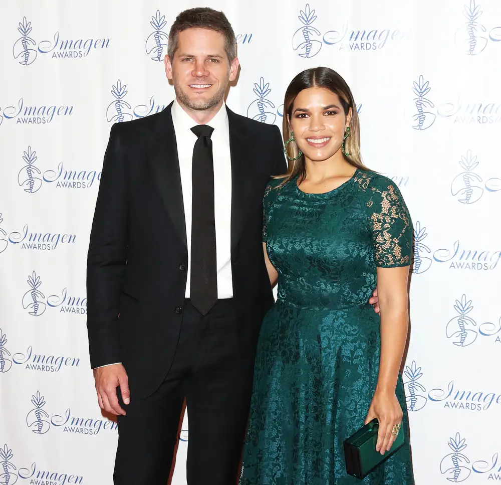 Ryan Piers Williams America Ferrera Gives Birth