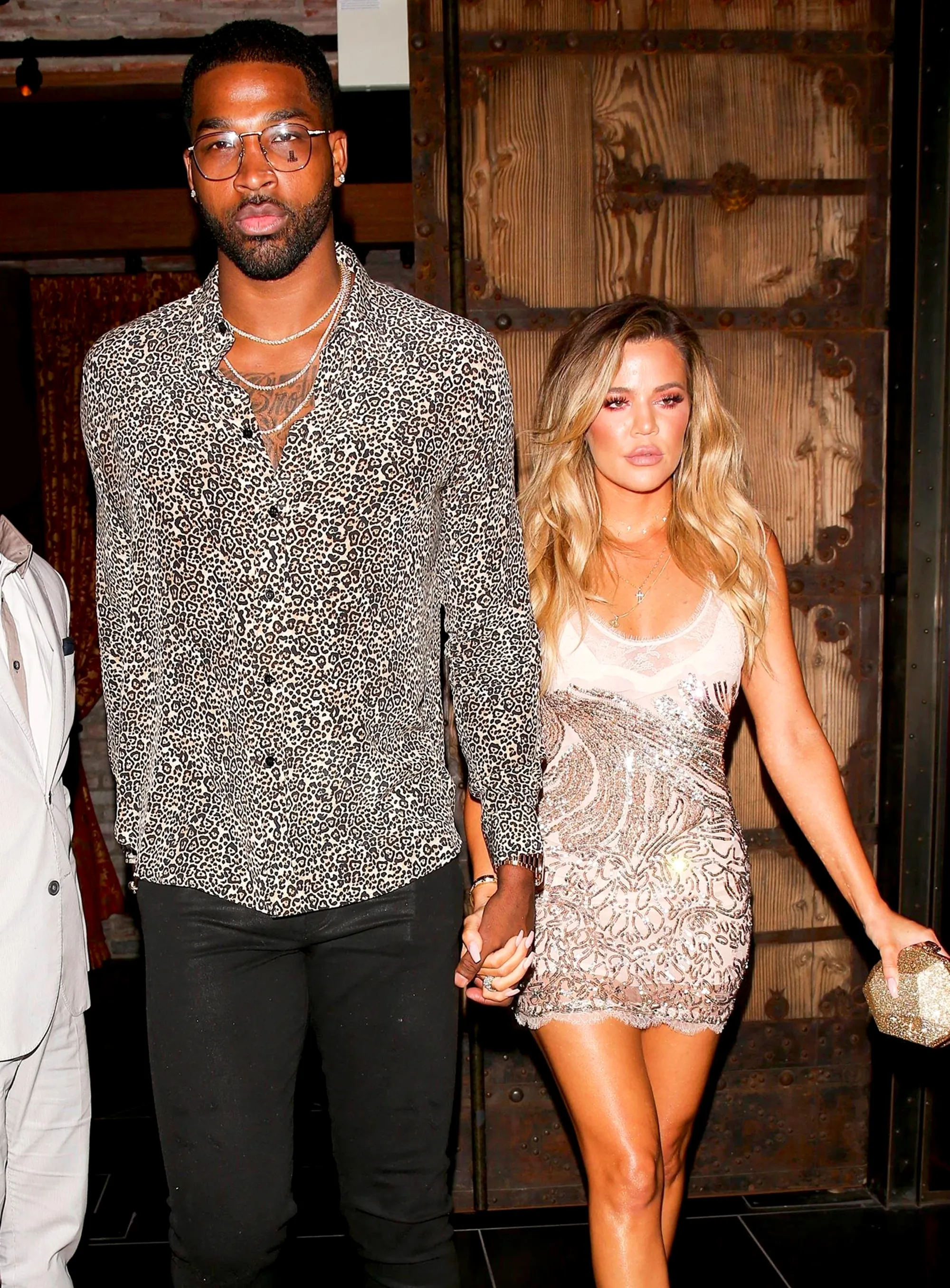 Tristan Thompson and Khloe Kardashian spotted leaving a dinner date at TAO on June 25, 2017.