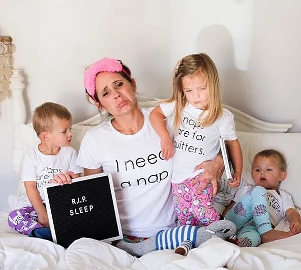 Desiree Fortin triplets fun mom