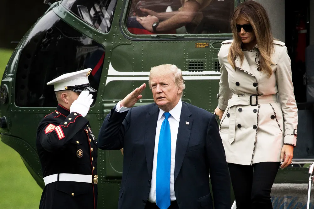 Donald Trump Marine One helicopter