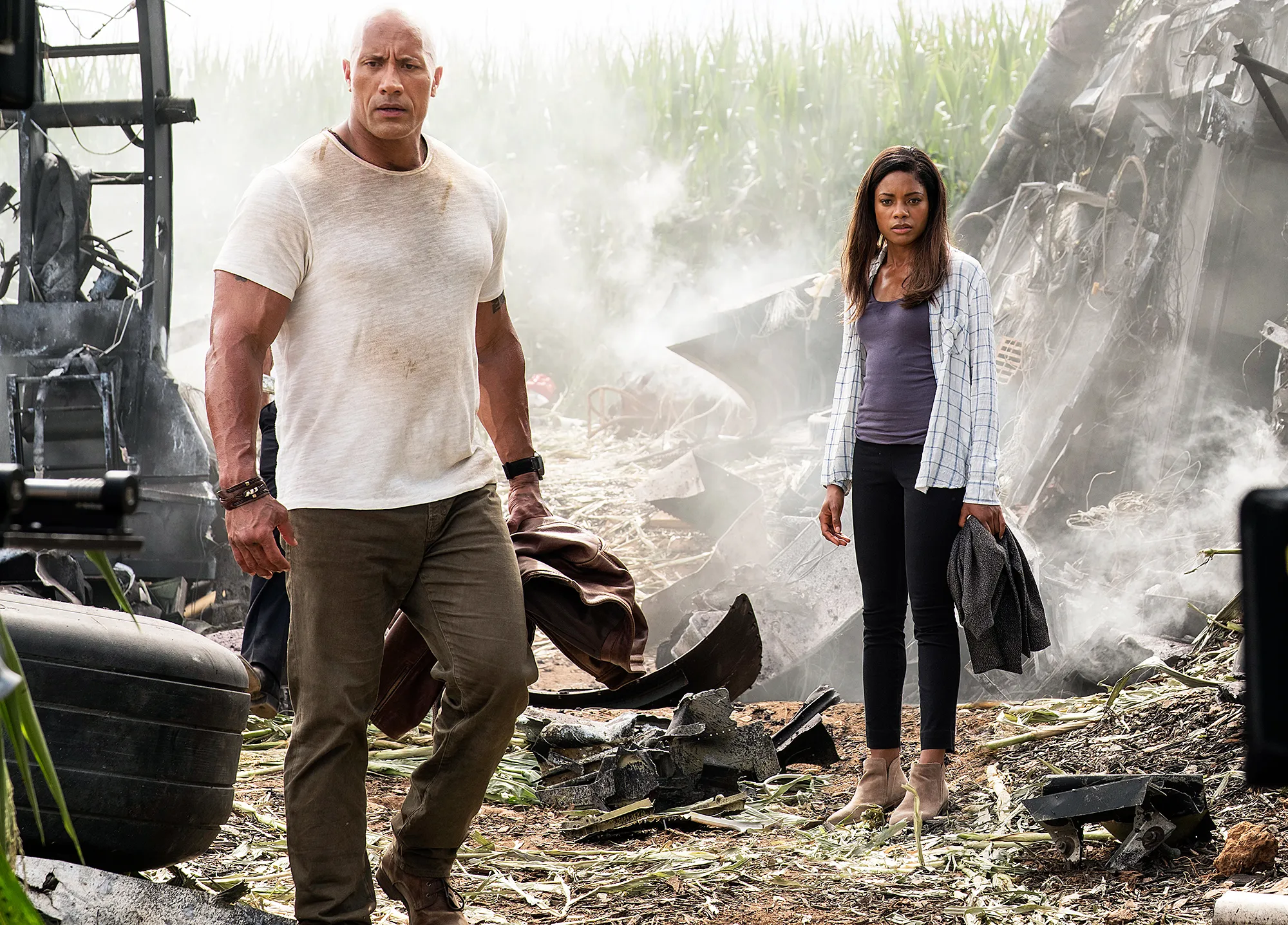 Dwayne Johnson Naomie Harris Rampage