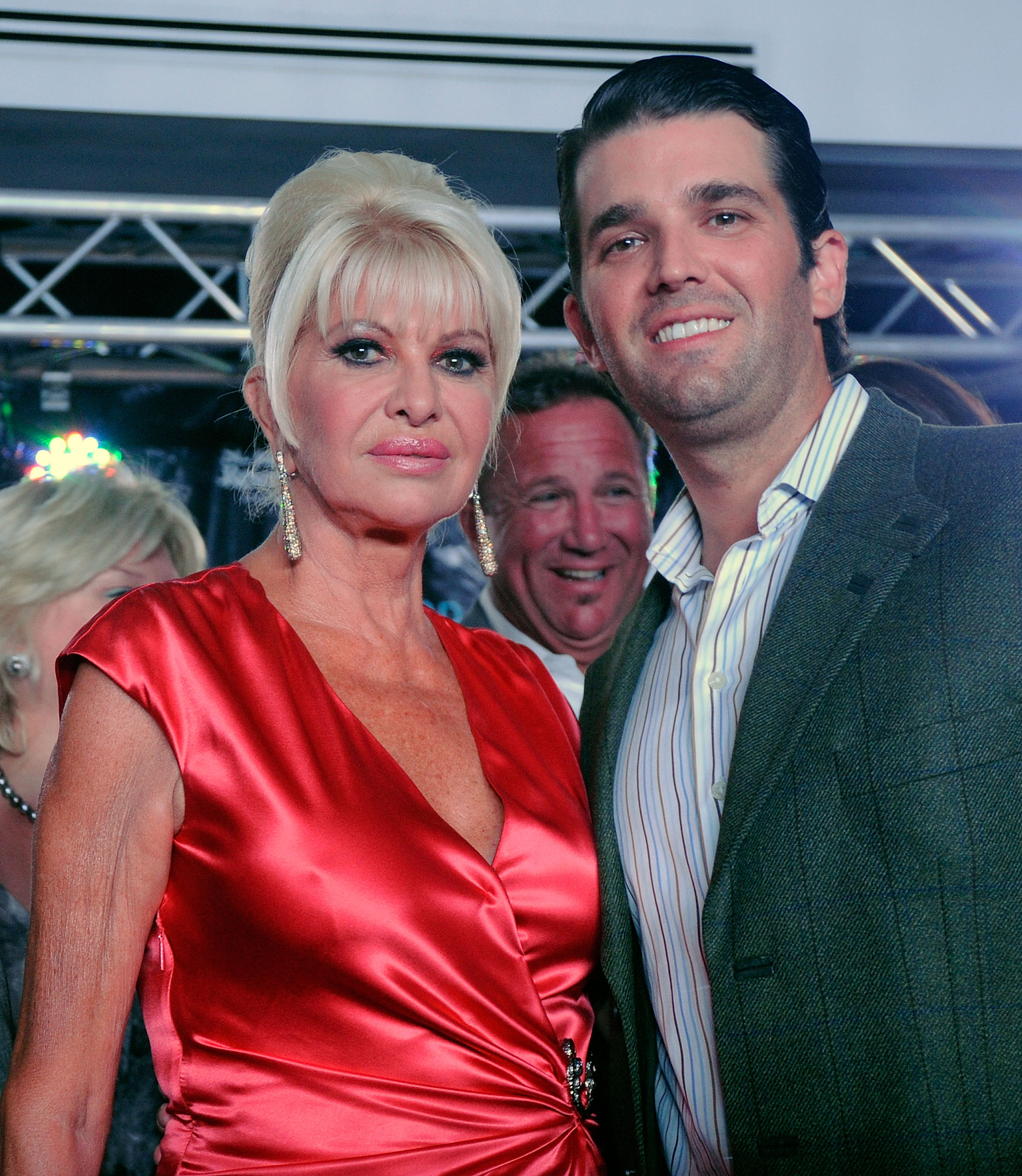 Ivana Trump and her son Donald Trump Jr.
