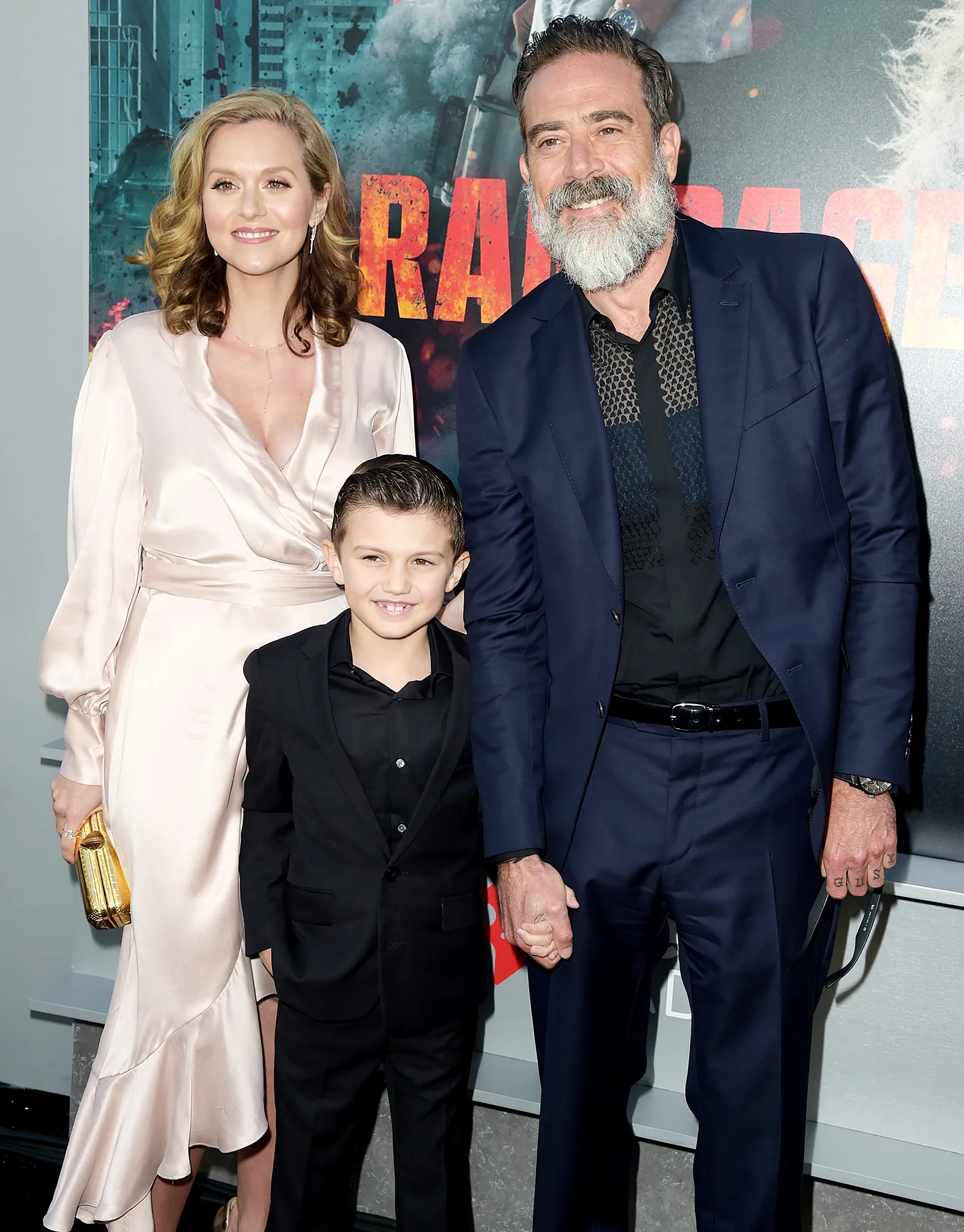 Hilarie Burton Jeffrey Dean Morgan Make Rare Appearance With Son Augustus