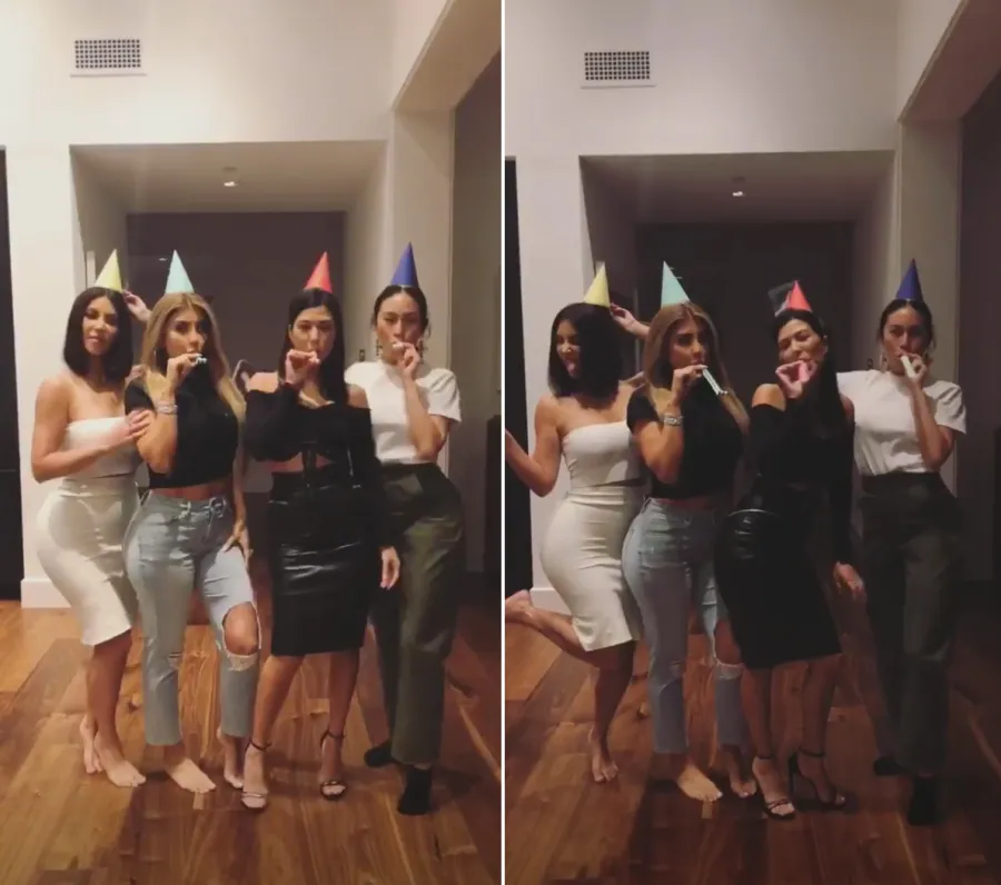 kourtney-kardashian-kim-birthday-hats