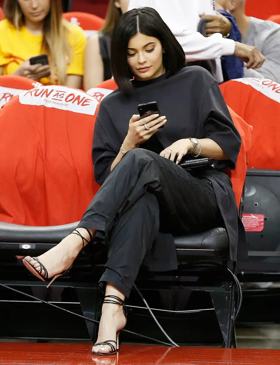 Travis Scott Kylie Jenner NBA Playoffs