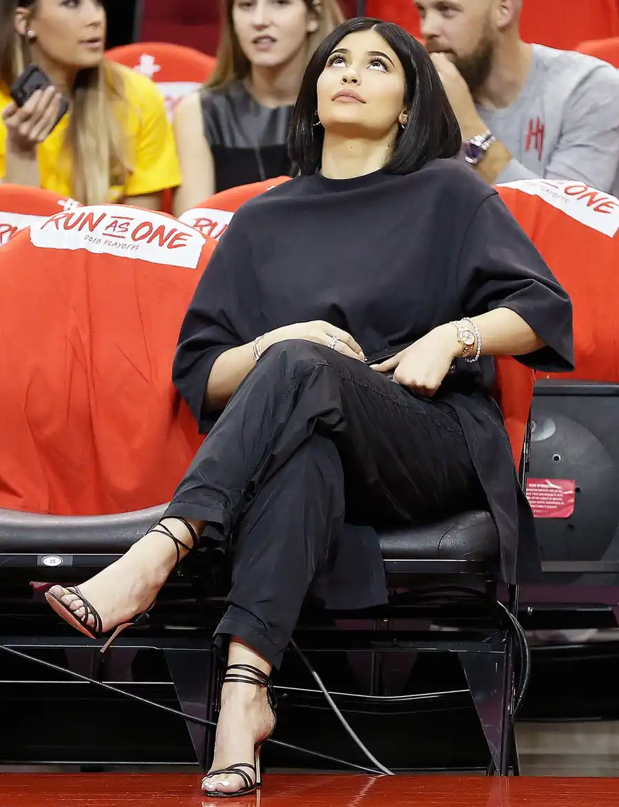 Travis Scott Kylie Jenner NBA Playoffs