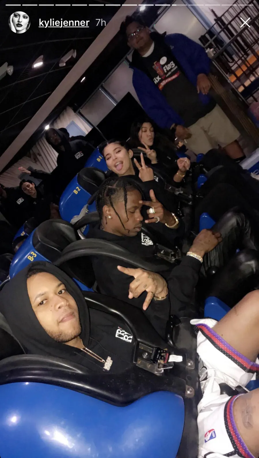 Kylie Jenner & Travis Scott at Six Flags