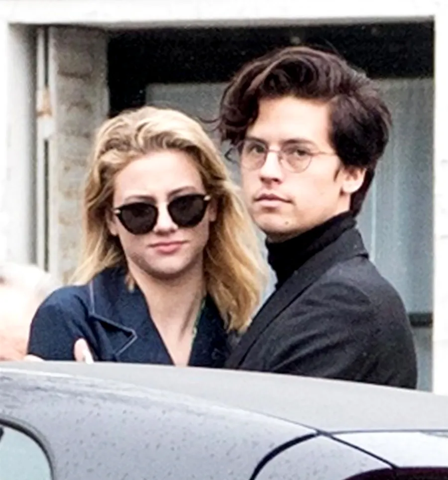 Lili-Reinhart-and-Cole-Sprouse-Share-a-Kiss-in-Paris