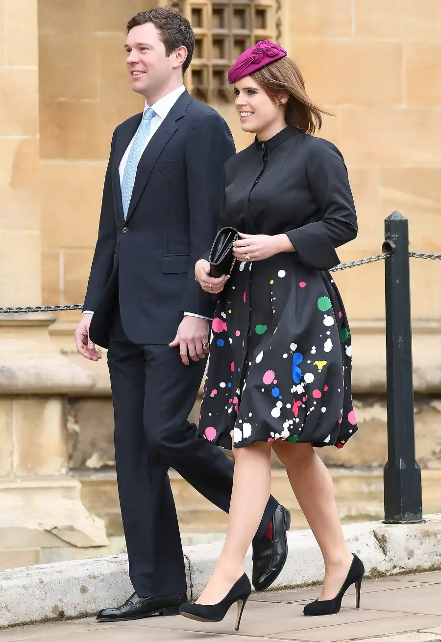 Princess Eugenie, Jack Brooksbank, Easter Service, St George's Chapel