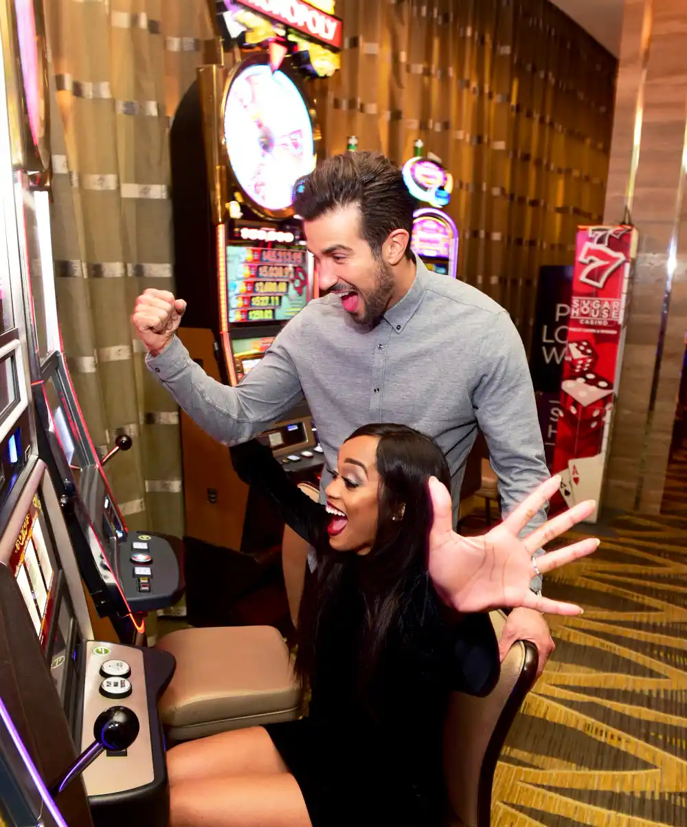 Rachel Lindsay celebrates birthday with Bryan Abasolo at SugarHouse Casino on April 21, 2018 in Philadelphia, Pennsylvania.