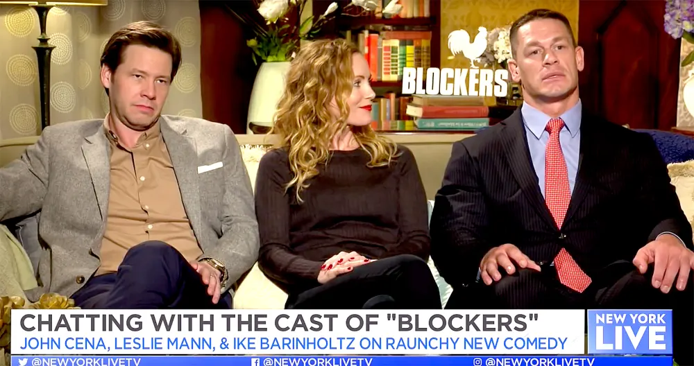 Ike Barinholtz, Leslie Mann, and John Cena