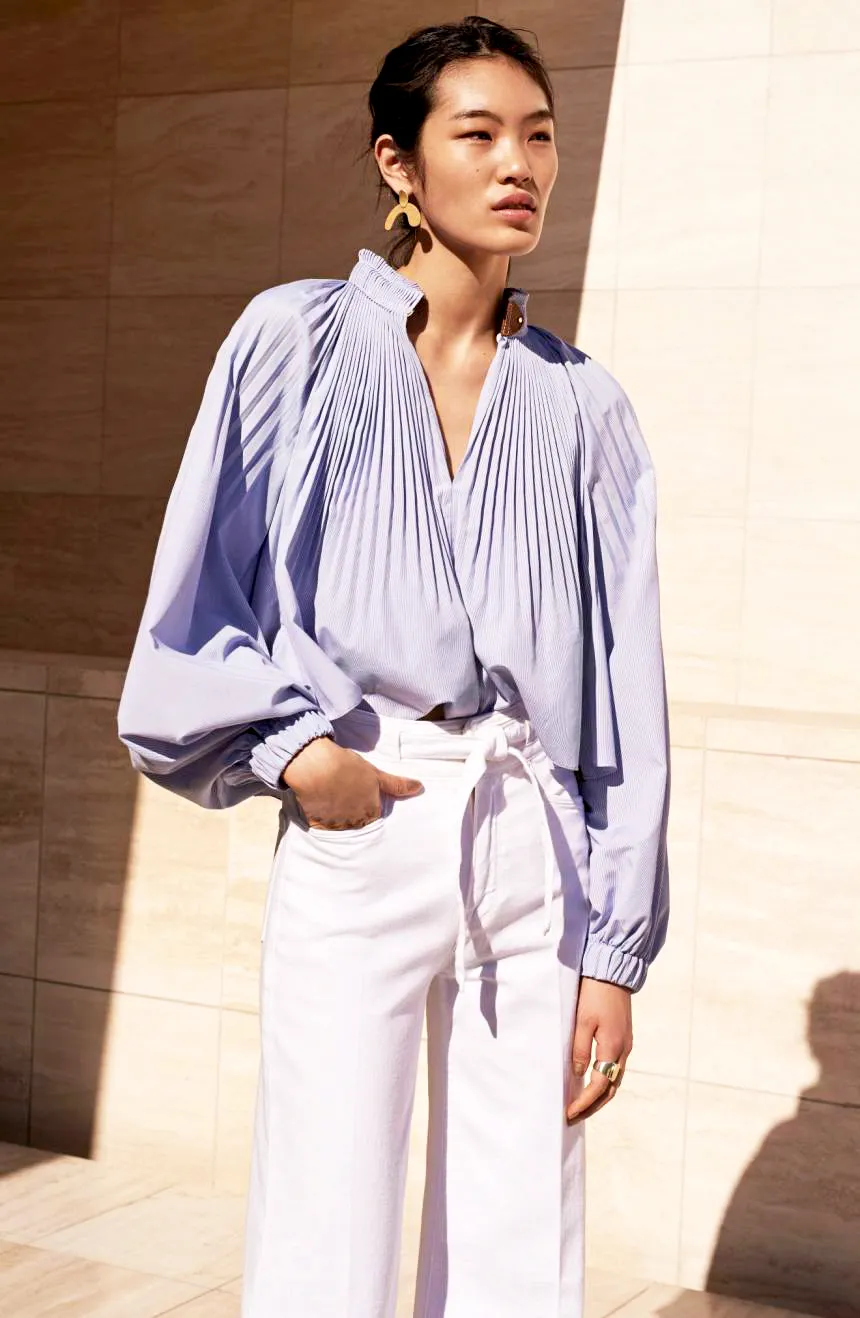 TIBI Edwardian Crop Top Nordstrom 7 Sexy Spring Wardrobe Essentials to Scoop Up From Nordstrom Gallery