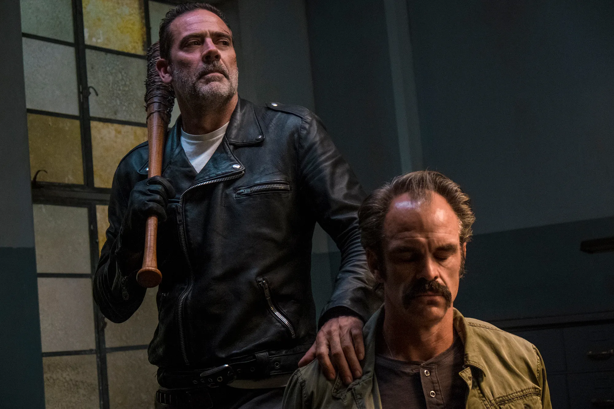 Jeffrey Dean Morgan as Negan, Steven Ogg as Simon
