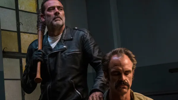 Jeffrey Dean Morgan as Negan, Steven Ogg as Simon