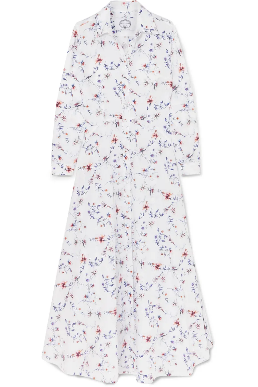 Floral Cotton Maxi Shirtdress