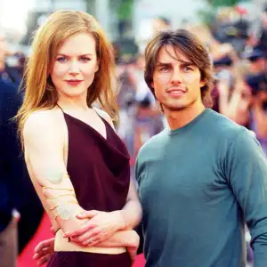 Nicole Kidman and Tom Cruise attend the 1999 ’Eyes Wide Shut' premiere in Westwood, California.