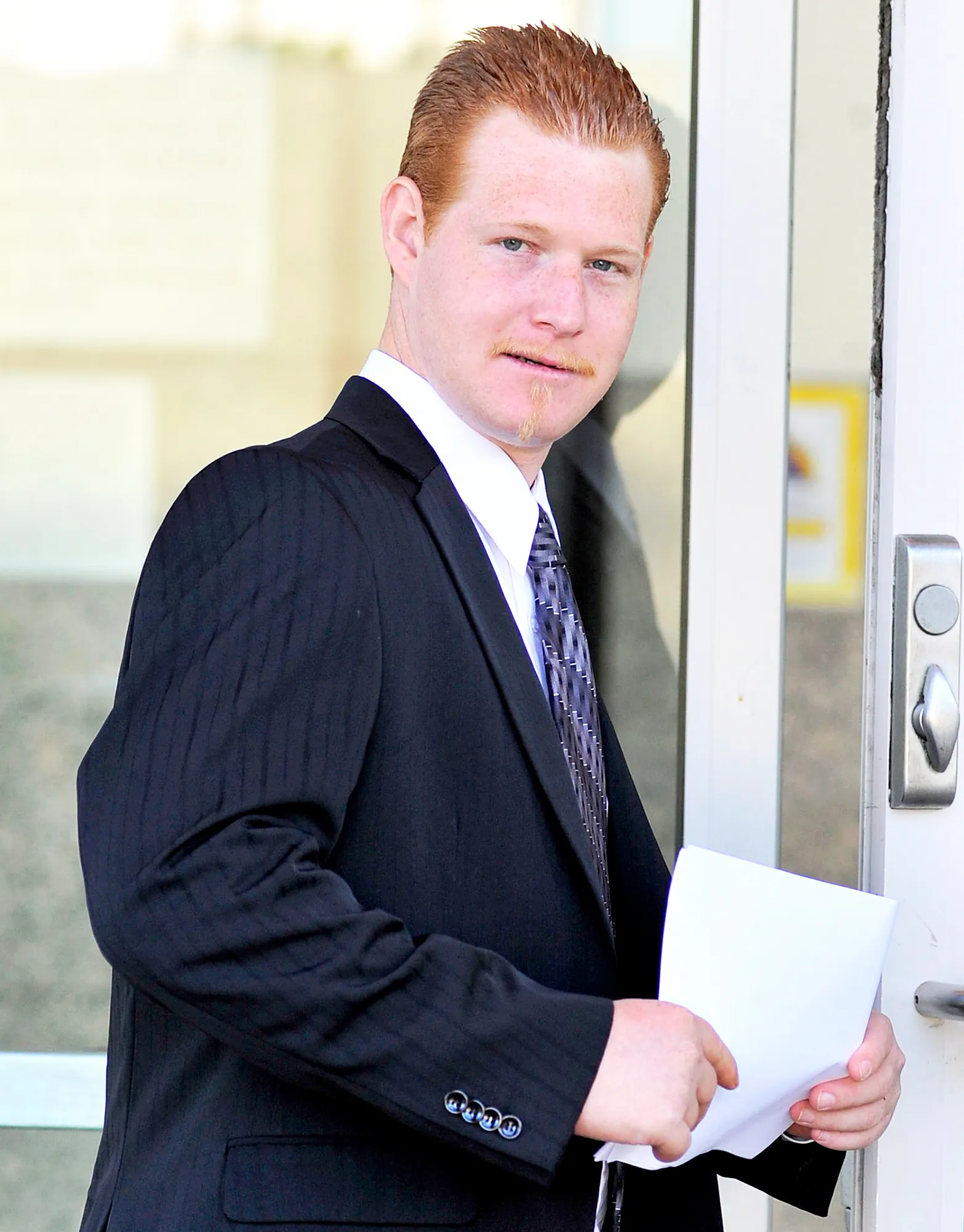Redmond O'Neal arrives at LAX Courthouse on October 9, 2012 in Los Angeles, California.