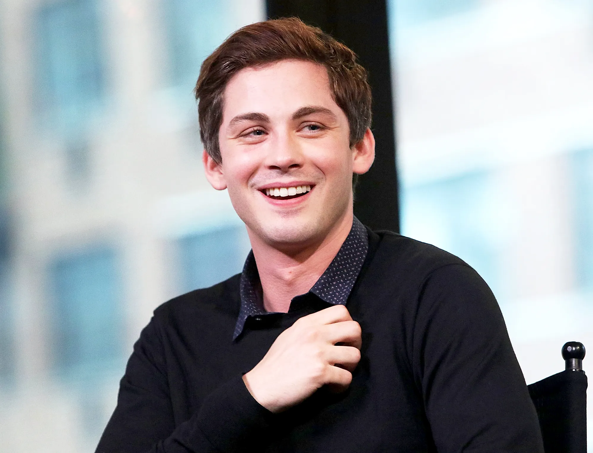 Logan Lerman attends AOL Build Presents to discuss the film "Indignation" at AOL HQ on July 26, 2016 in New York City.