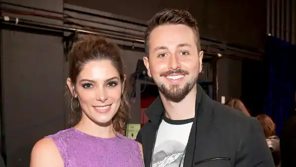 Ashley Greene and Paul Khoury backstage at the People's Choice Awards 2017 at Microsoft Theater in Los Angeles, California.