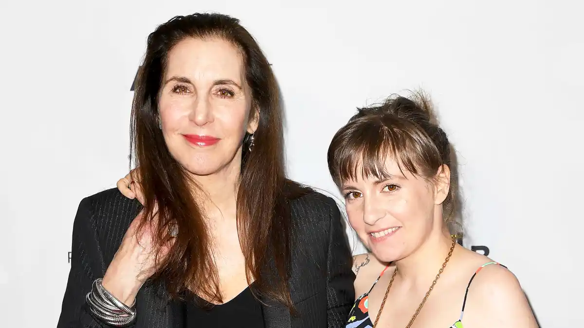 Lena Dunham and her mom Laurie Simmons attend the 'My Art' premiere during 2017 Tribeca Film Festival at Cinepolis Chelsea in New York City.
